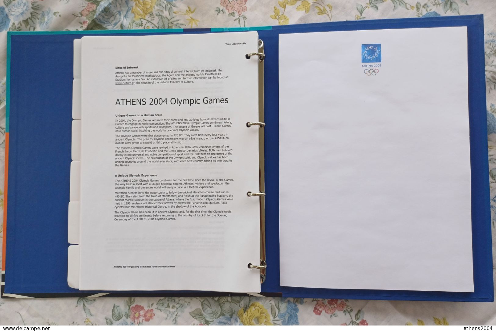 Athens 2004 Olympic Games - Water Polo Book-folder - Books