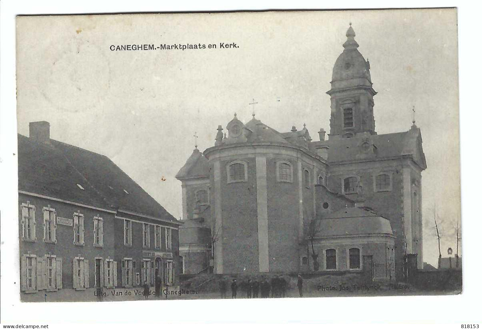 Kanegem  CANEGHEM - Marktplaats En Kerk 1912 - Tielt