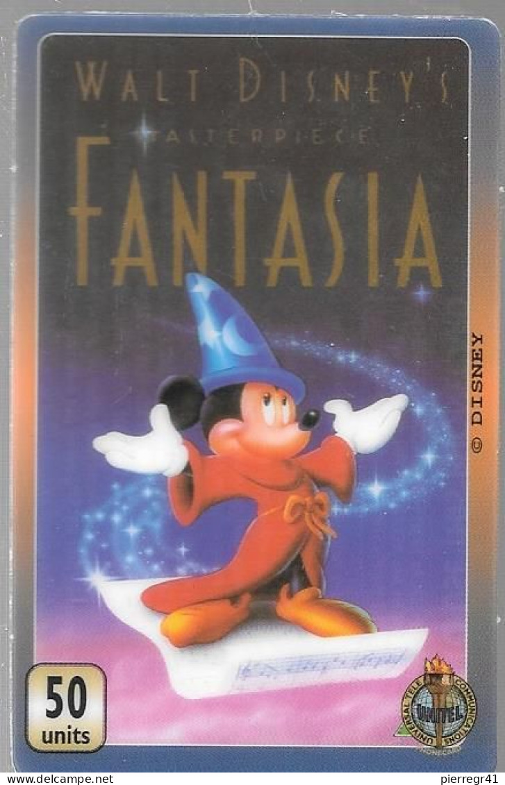 CARTE-PREPAYEE-GB-50U-UNITEL-DISNEY-FANTASIA-TBE/ - Disney