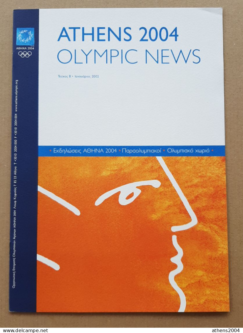 Athens 2004 Olympic Games - ''Olympic News'' Magazine Issue 8, Gr Language - Libros