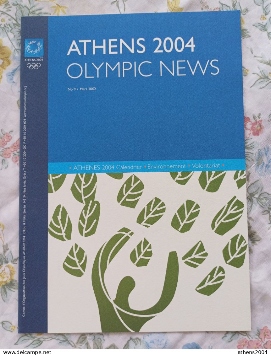 Athens 2004 Olympic Games - ''Olympic News'' Magazine Issue 9, Fr Language - Livres