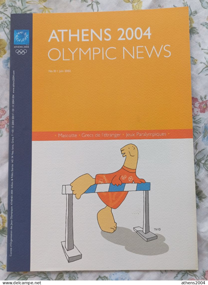 Athens 2004 Olympic Games - ''Olympic News'' Magazine Issue 10, Fr Language - Libros