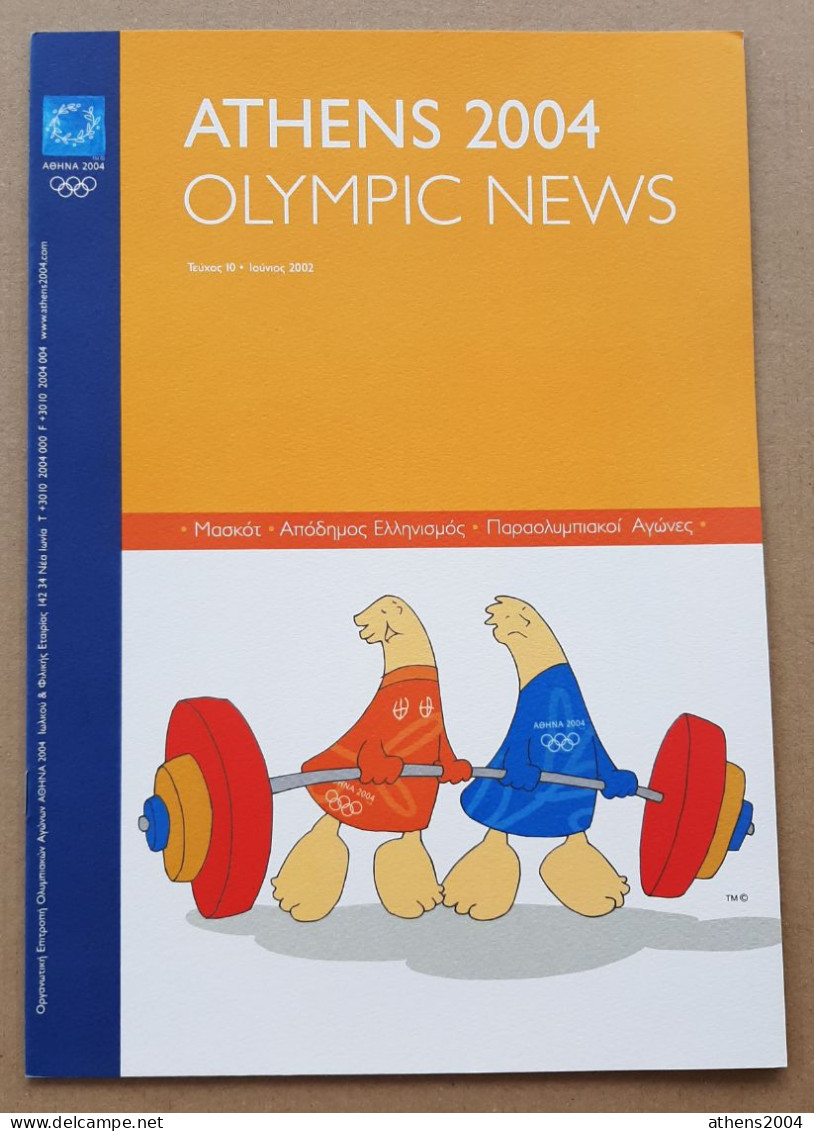 Athens 2004 Olympic Games - ''Olympic News'' Magazine Issue 10, Gr Language - Libros