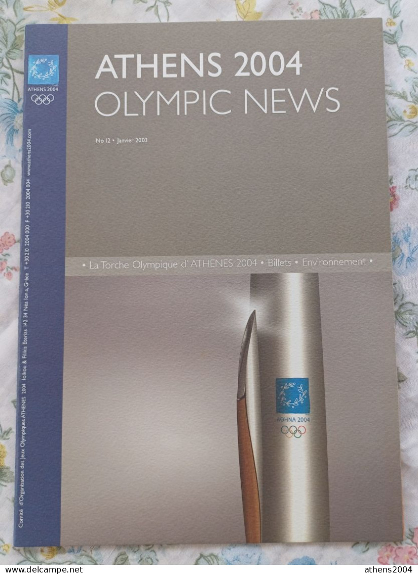 Athens 2004 Olympic Games - ''Olympic News'' Magazine Issue 12, Fr Language - Livres