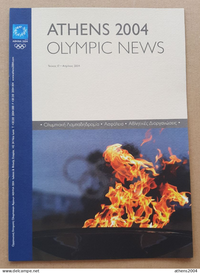 Athens 2004 Olympic Games - ''Olympic News'' Magazine Issue 17, Gr Language - Libri