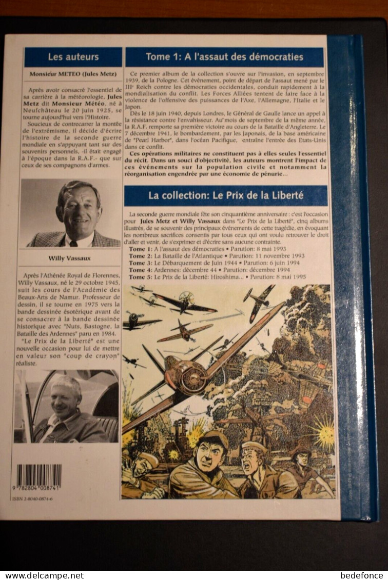 A L'assaut Des Démocraties - De Vassaux Et Jules Metz - EO 1993 - 4 As, Les