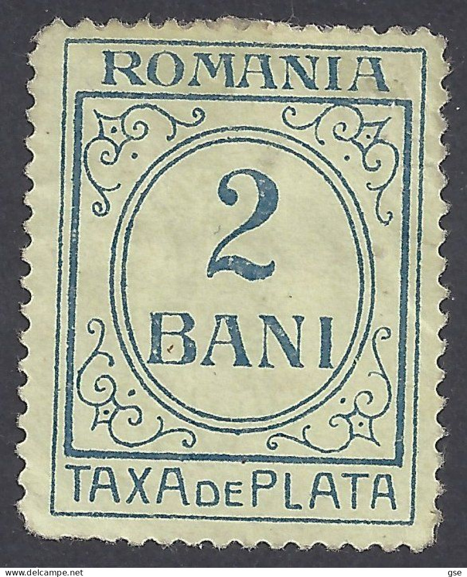 ROMANIA 1911 - Yvert T33* (L) - Tasse | - Steuermarken