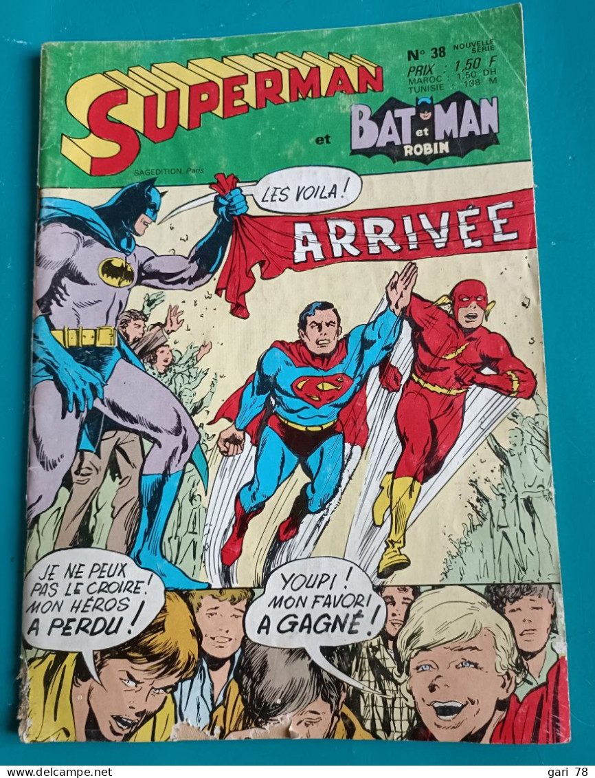 SUPERMAN Et BATMAN Et ROBIN N° 38  - Février 1972 - Superman