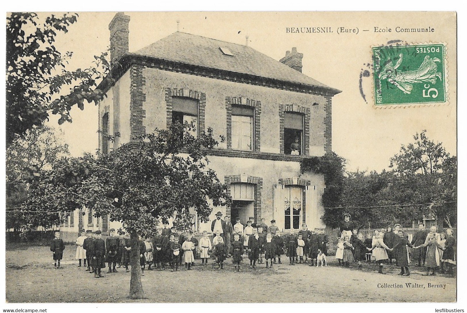CPA 27 BEAUMESNIL Ecole Communale - Beaumesnil