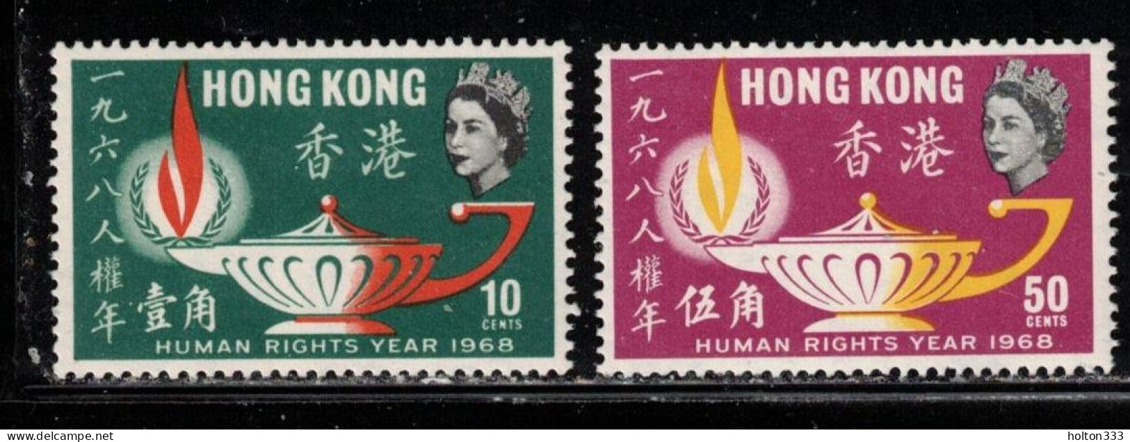 HONG KONG Scott # 247-8 MNH - Human Rights Year 1968 - Neufs