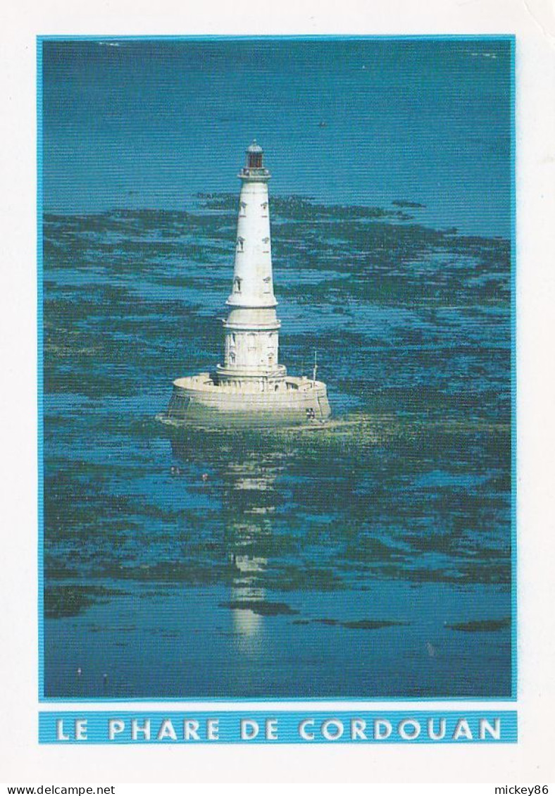 Phare ---près Royan-17--- 1999--Le Phare De Cordouan à Marée Basse ...timbre...cachet Soulac Sur Mer--33 - Lighthouses