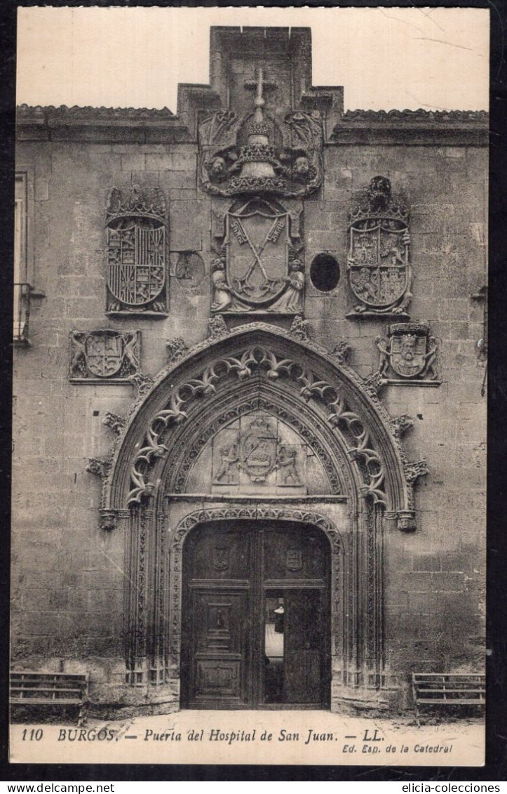 España - Circa 1920 - Postcard - Burgos - Saint John's Hospital Gate - Burgos
