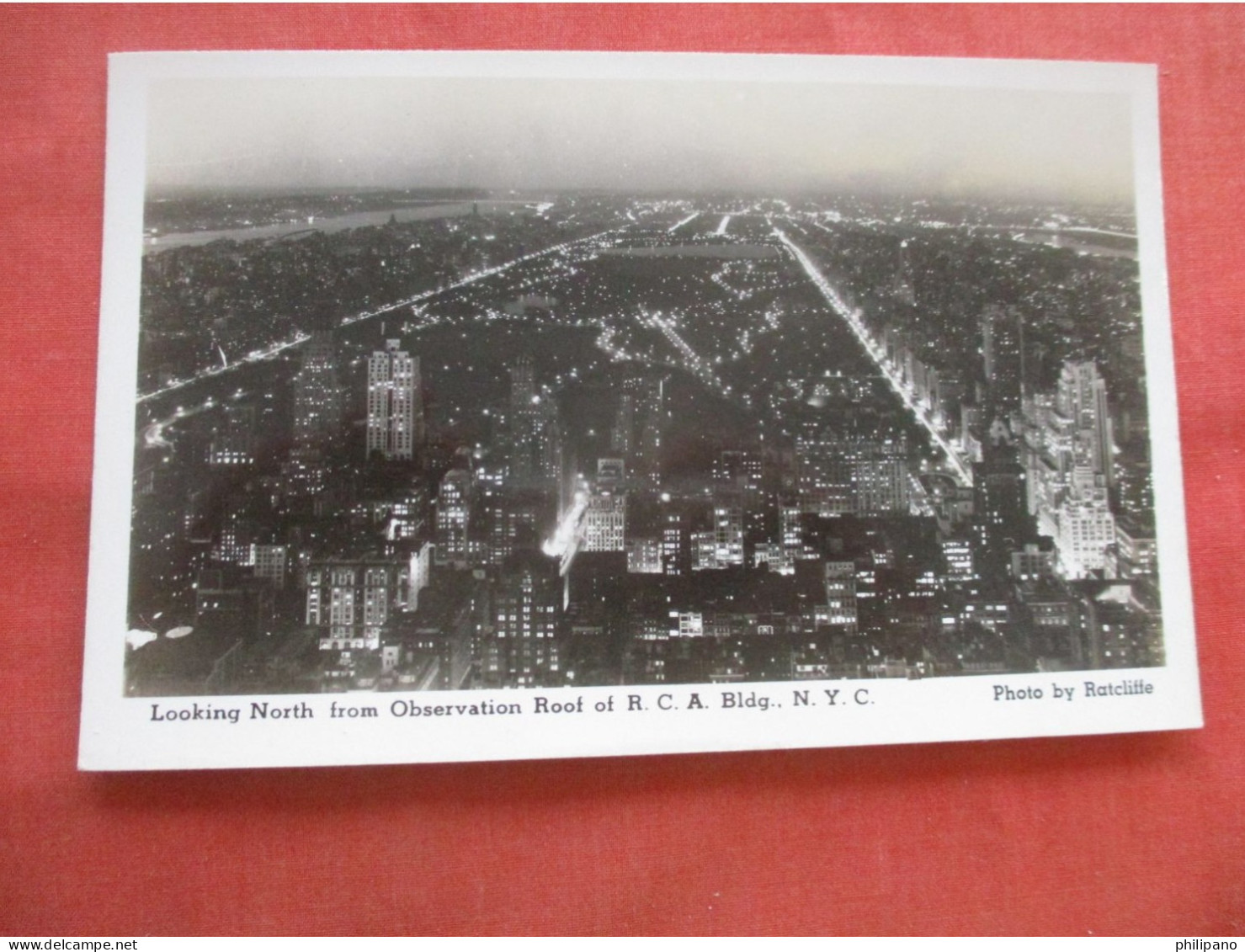 RPPC Night View From Observation Roof. RCA Building New York > New York City    Ref 6197 - Manhattan