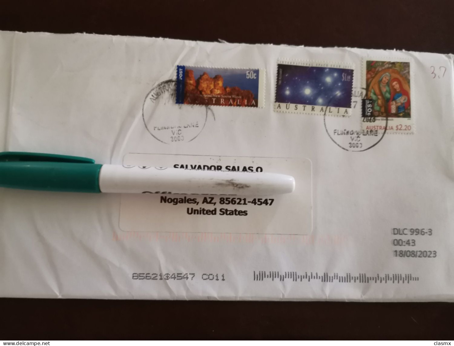 2023 Australia Cosmos Stamp On Cover - Brieven En Documenten