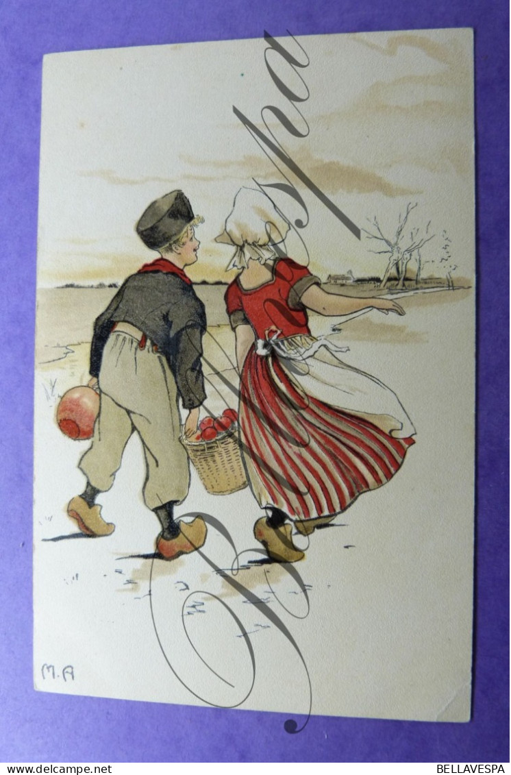 Fantasie  Artist M.A.  Illustrator Lot X 4 Cpa Druk Verlag B.Dondorf Frankfurt  Serie N° 269 Style Cassiers Type Litho - Mailick, Alfred