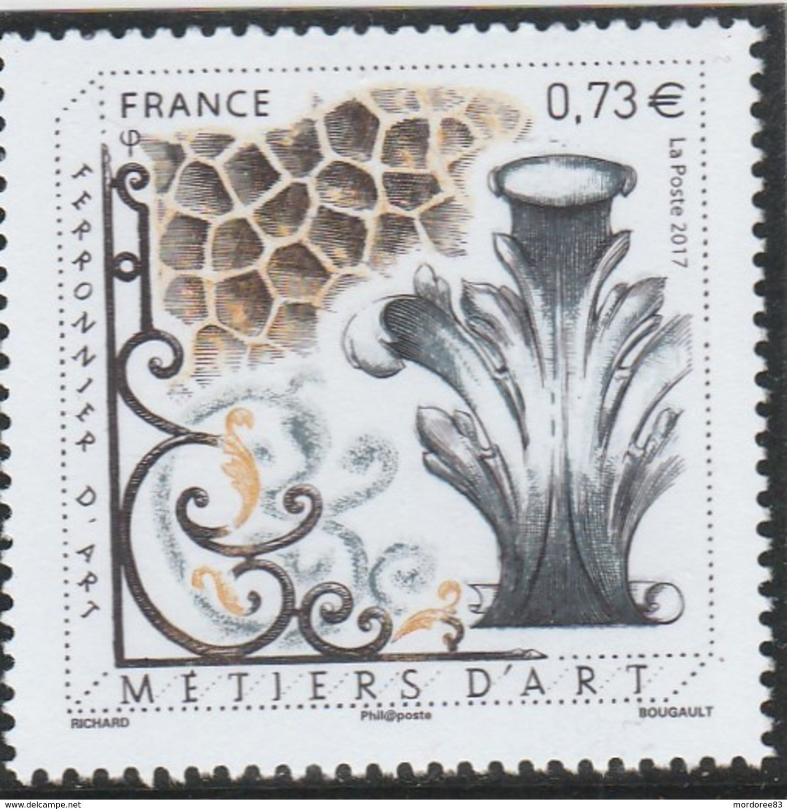 FRANCE 2017 METIERS D ART FERRONNIER D ART NEUF - YT 5135 - - Neufs