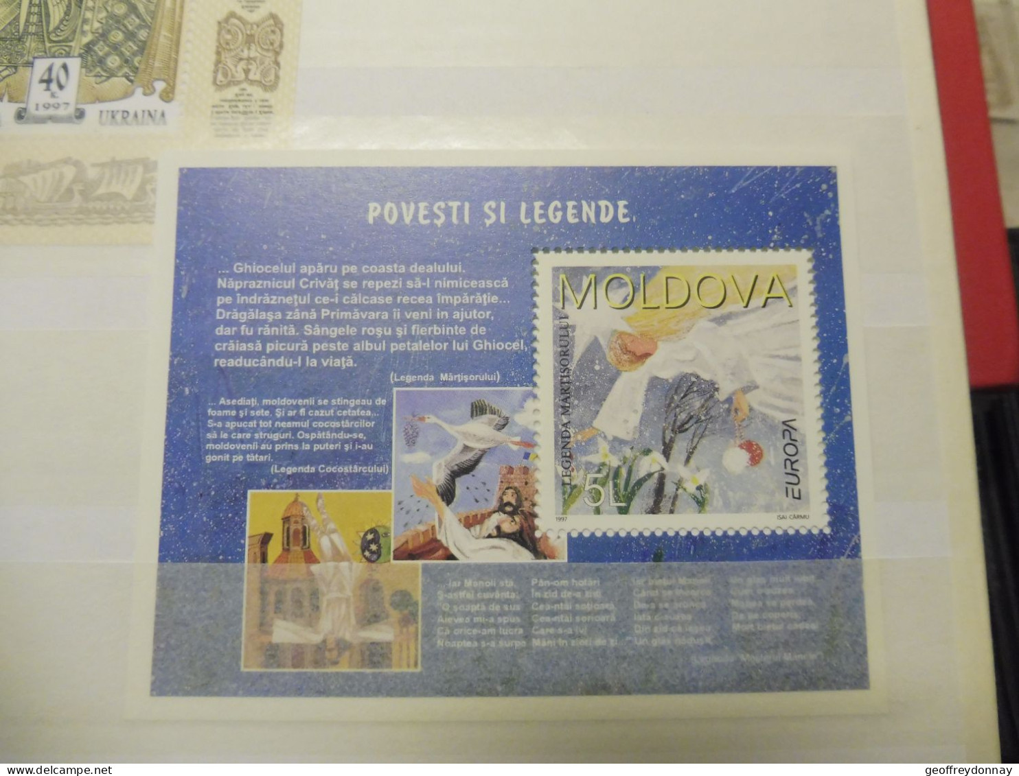 Europa Bl Bloc Blok 15  Mnh Neuf ** Année 1997 Moldova Moldavie - 1997