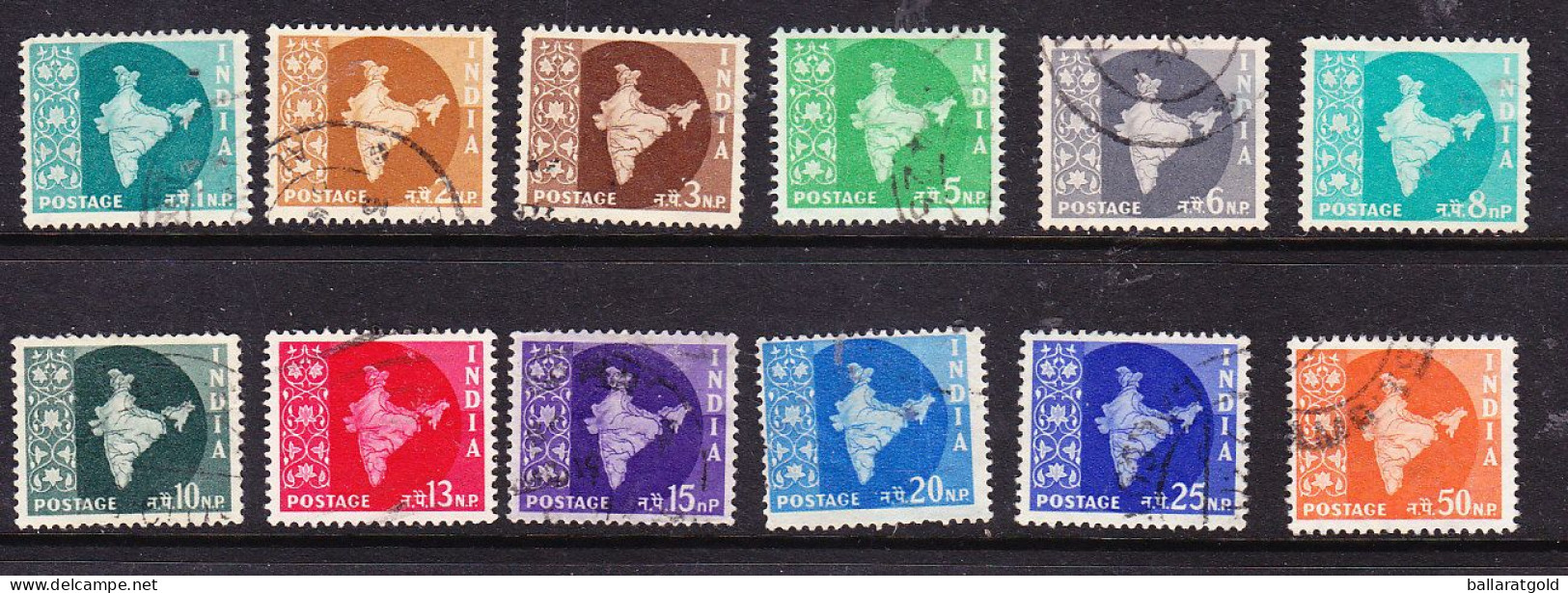 India 1957 New Currency Used - Used Stamps