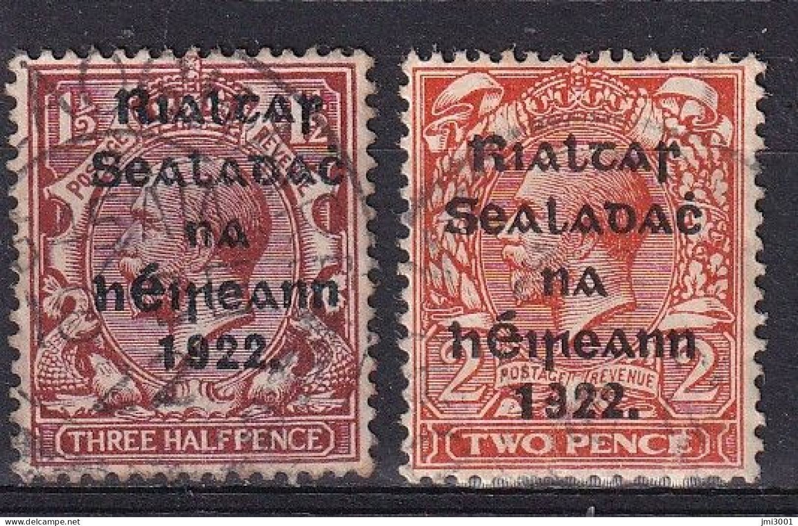 Irlande 1922  YT3b-4b ° - Used Stamps