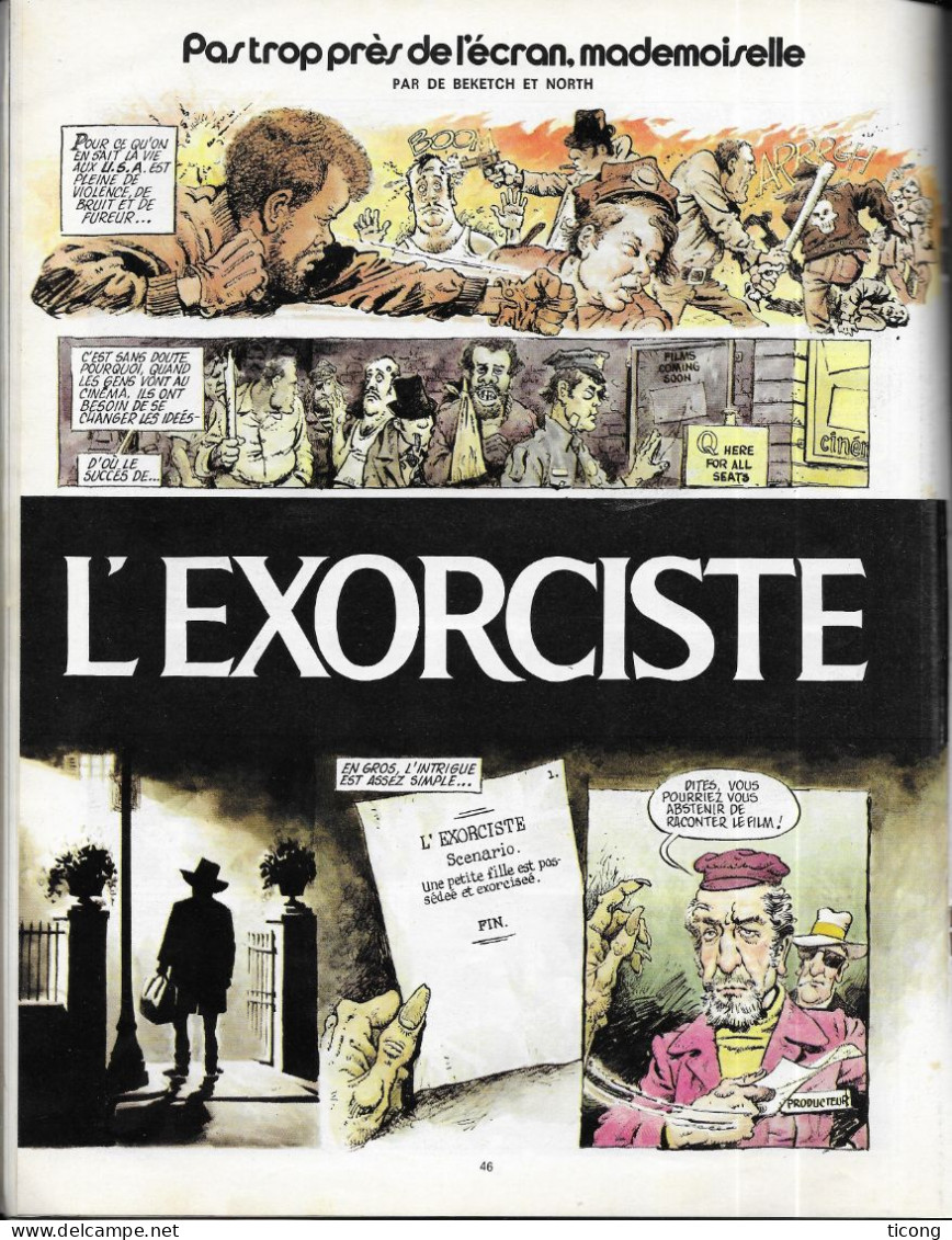 BD PILOTE 1974 NUMERO 6 - PUB SOLEX, SIMCA 1000, NOTRE DAME PARIS, BILAL, FOREST, CLAP, L EXORCISTE DE BEKETCH ET NORTH - Pilote