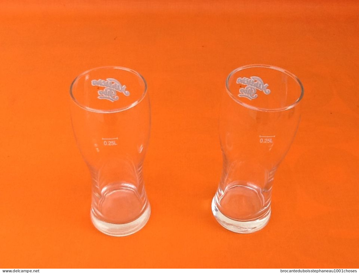 2 Verres à Bière   Niksicko Pivo   Bière Nationale Du Monténégro - Glasses