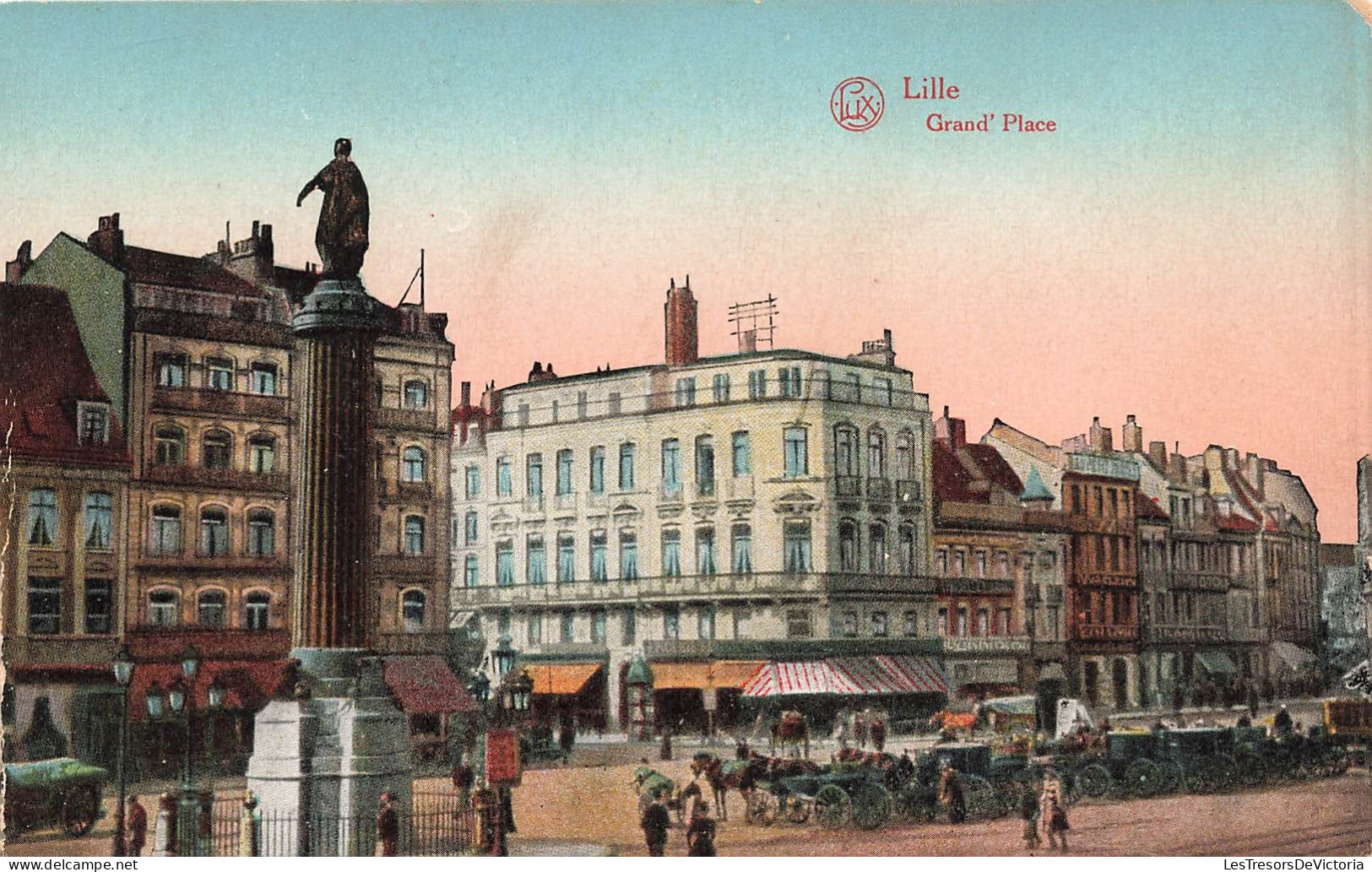 FRANCE - Lille - Grand'Place - Colorisé - Animé - Carte Postal Ancienne - Lille