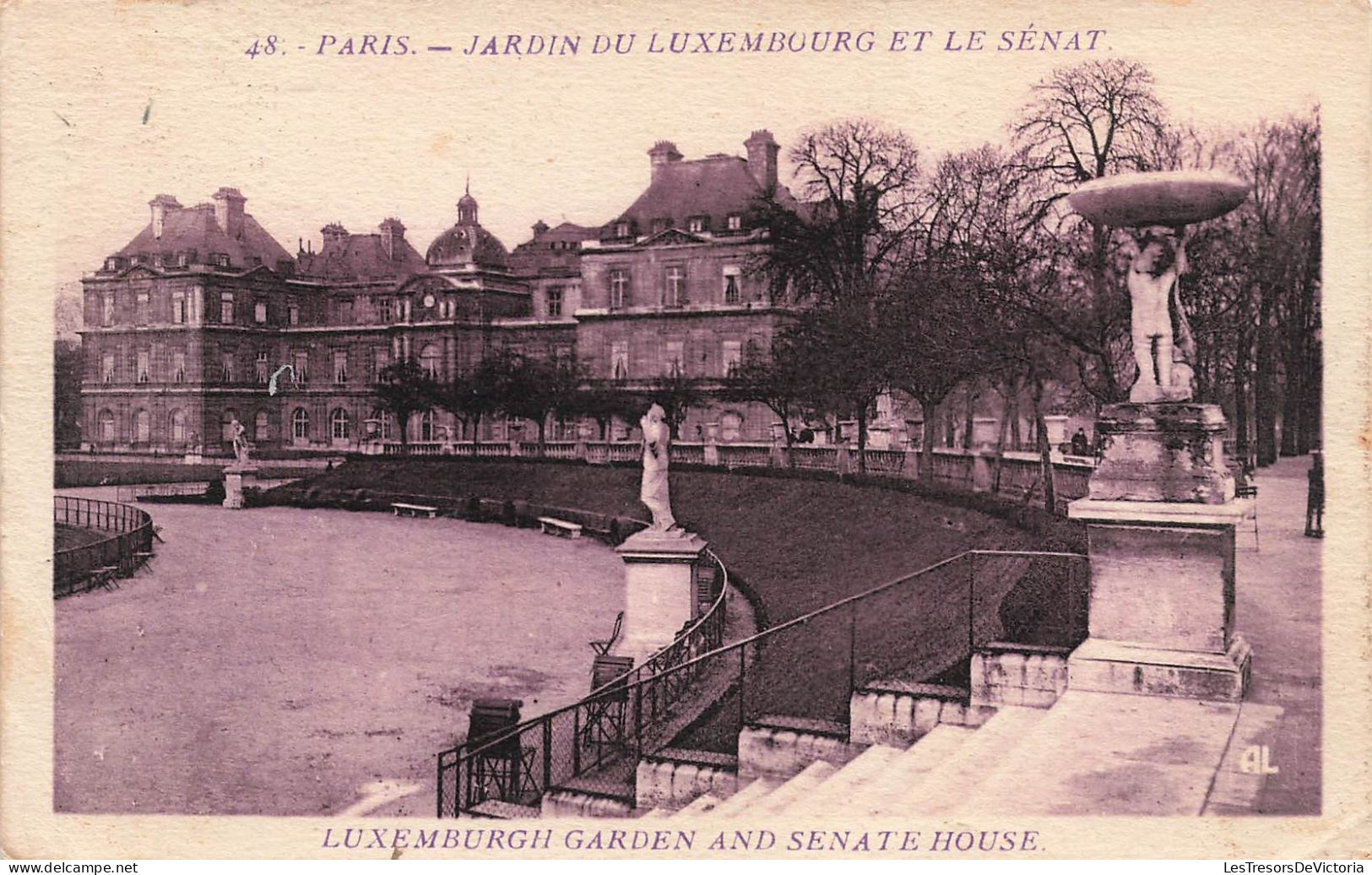 FRANCE - Paris - Jardin Du Luxembourg Et Le Sénat - Carte Postal Ancienne - Notre-Dame De Paris