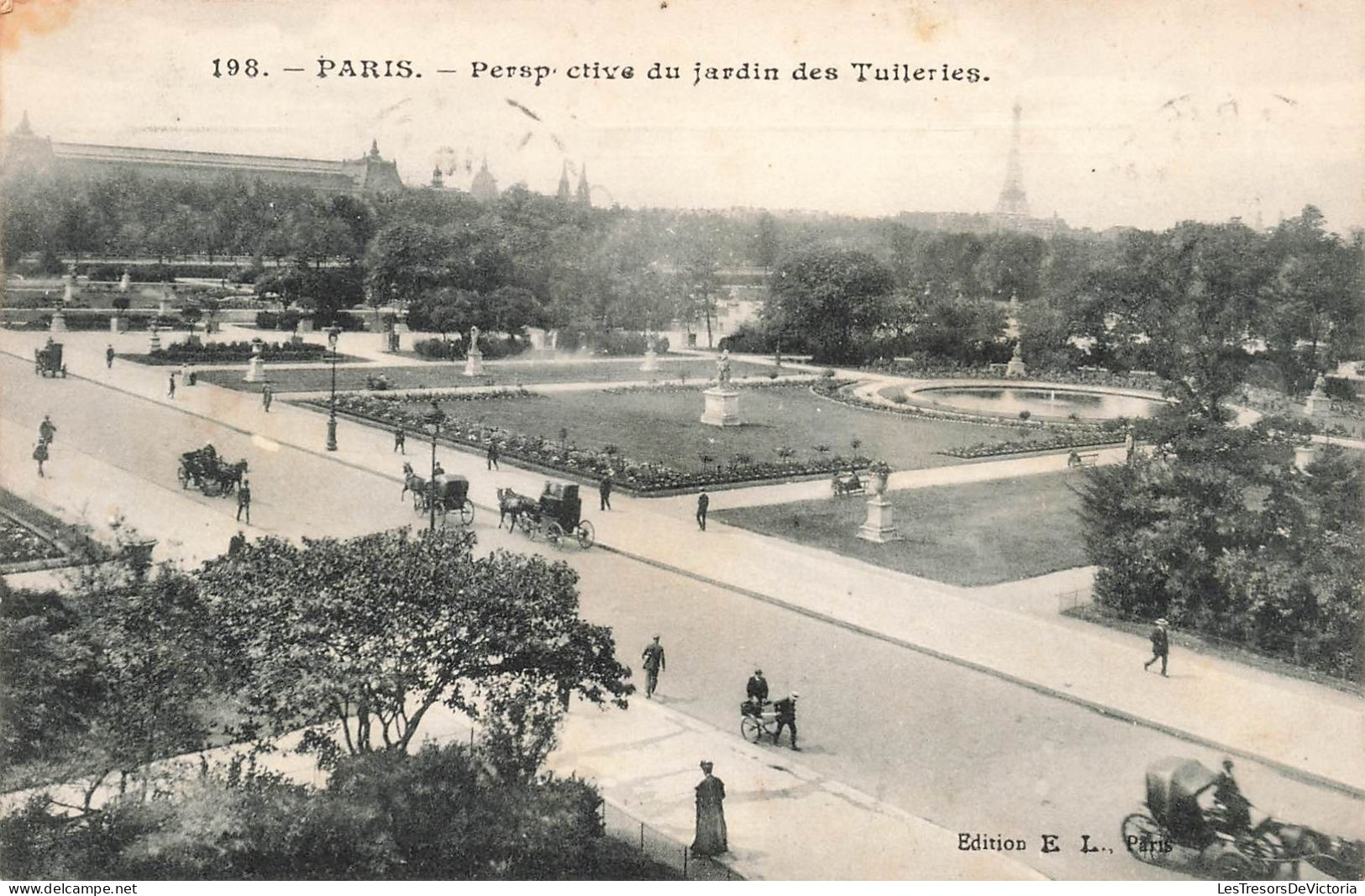 FRANCE - Paris - Perspective Du Jardin De Tuileries - Carte Postal Ancienne - Parks, Gärten