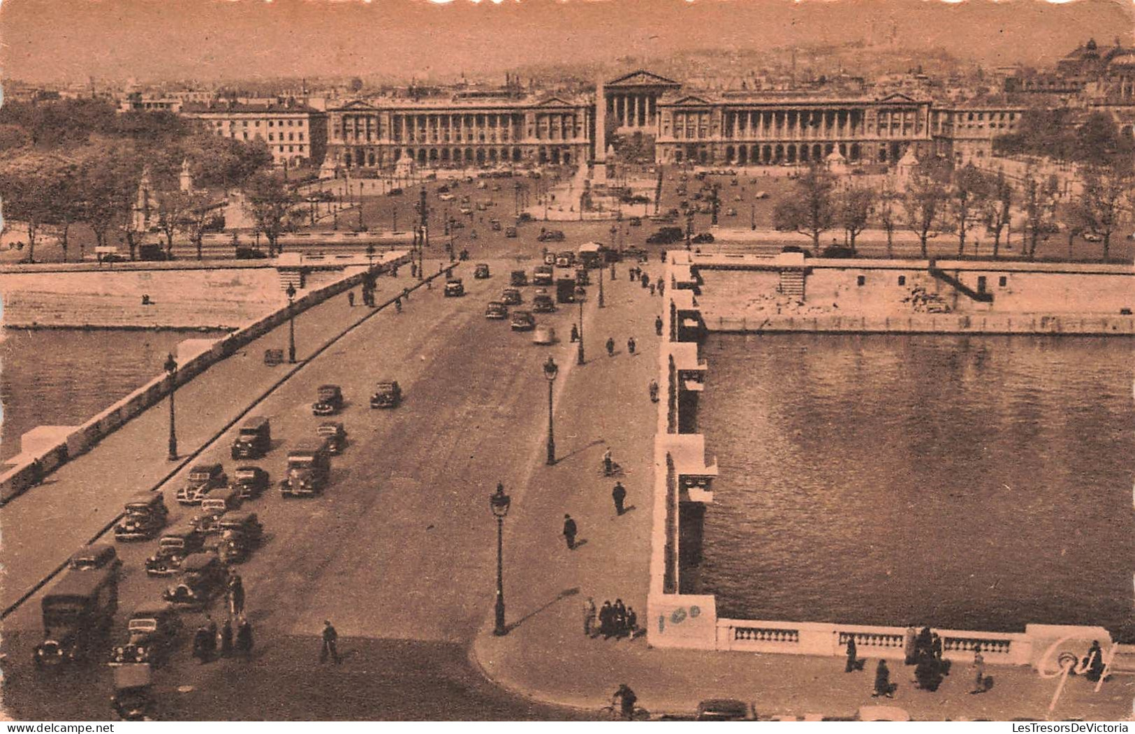 FRANCE - Paris - Pont Et Place De La Concorde - Animé - Carte Postal Ancienne - Ponts