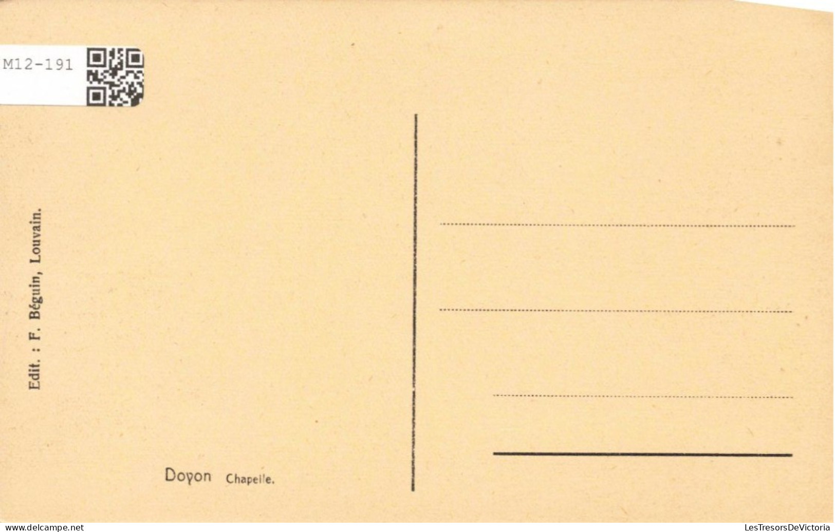 BELGIQUE - Doyon - Chapelle - Carte Postale Ancienne - Havelange