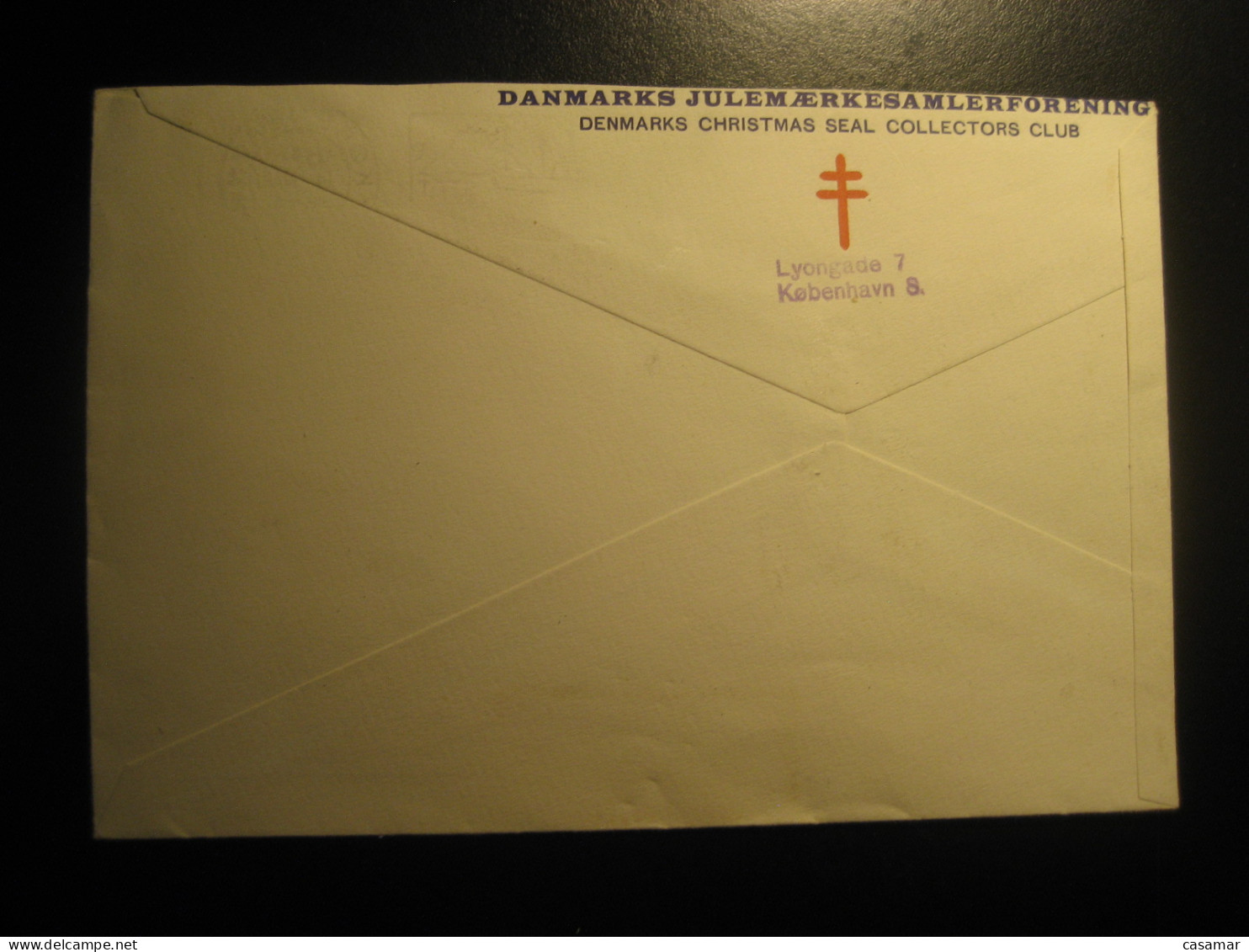 KOBENHAVN Copenhague 1959 To Spain Support The GREENLAND Foundation Circ 3 Cancel TB Tuberculose Club Cover DENMARK - Storia Postale