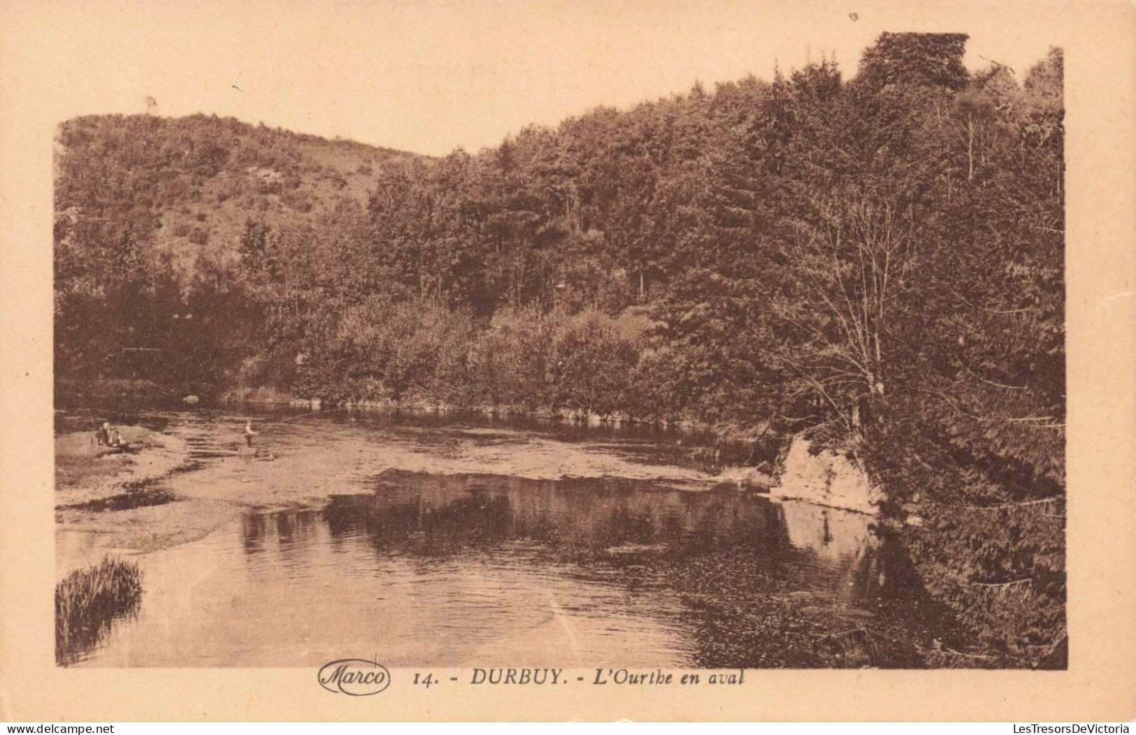 BELGIQUE - Durbuy - L'Ourthe En Aval - Carte Postale Ancienne - Durbuy