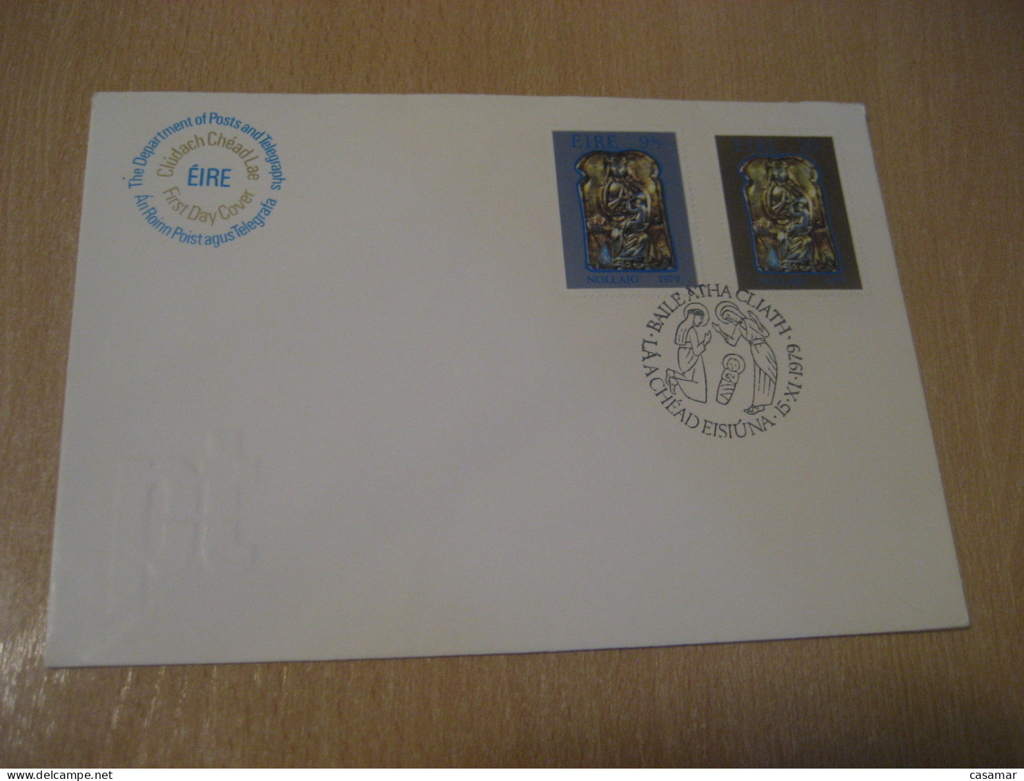 DUBLIN 1979 Nollaig Art Christmas Religion FDC Cancel Cover IRELAND Eire - Cartas & Documentos