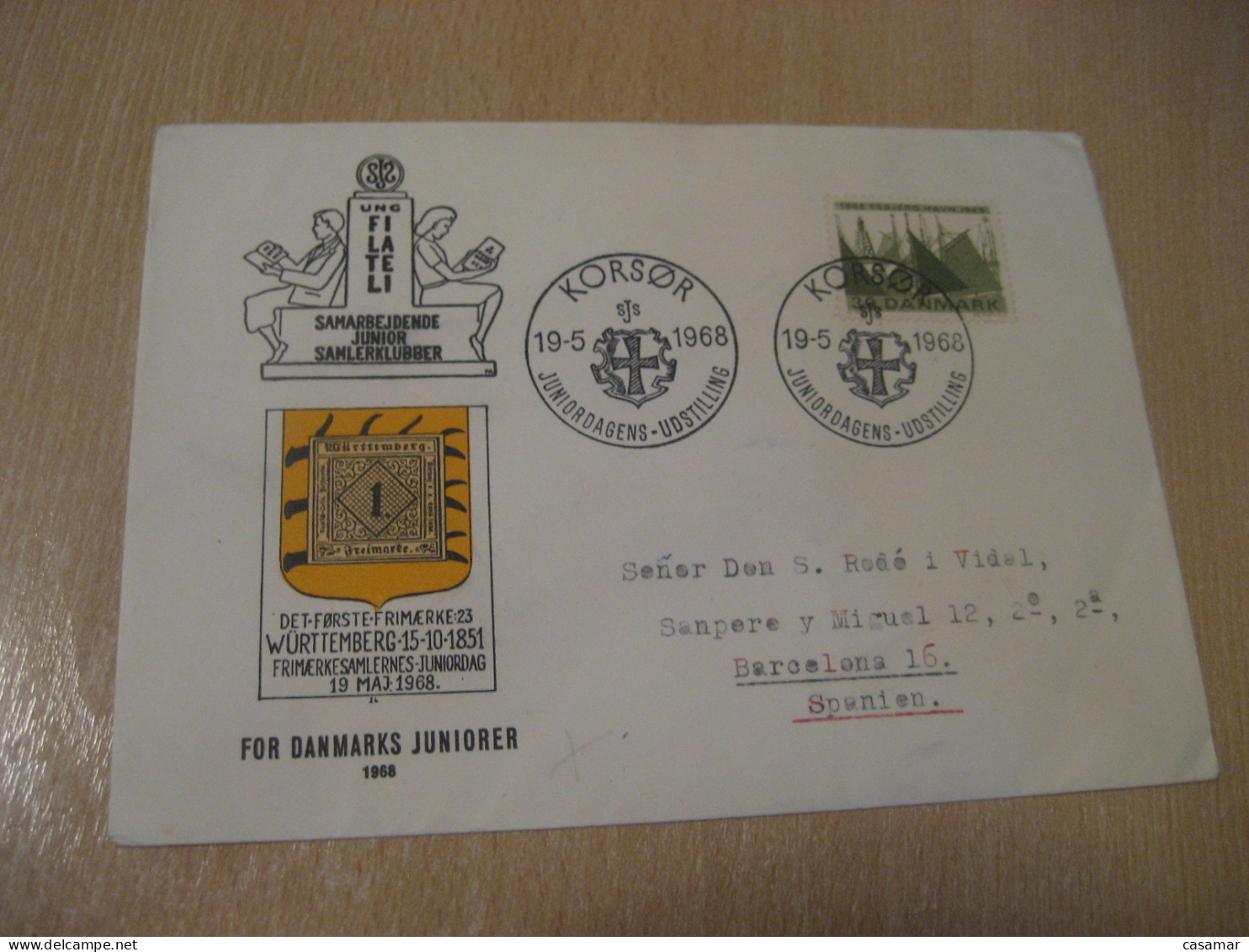 KORSOR 1968 Cancel Cover DENMARK  - Lettres & Documents