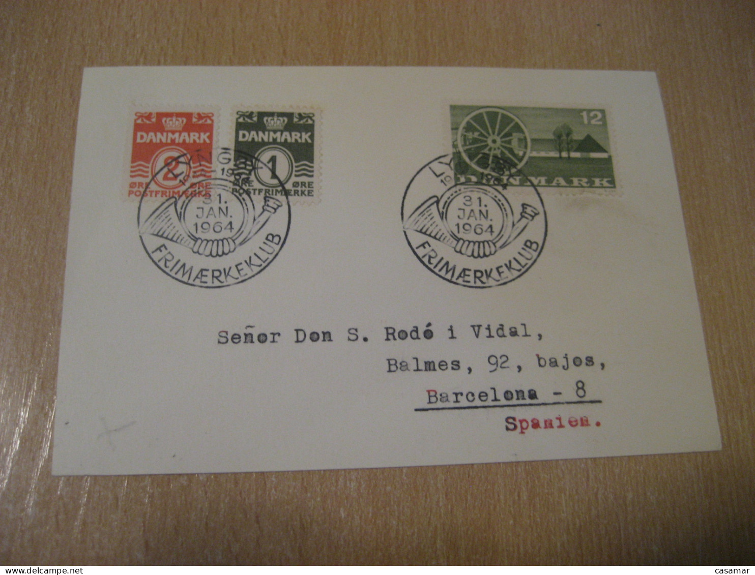 LYNGBY 1964 Cancel Card DENMARK  - Covers & Documents