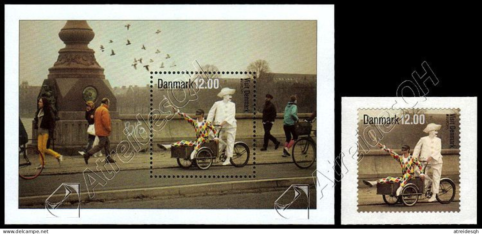 [Q] Danimarca / Denmark 2012: Foglietto E Francobollo Europa - Turismo / Tourism S/S + Stamp ** - 2012