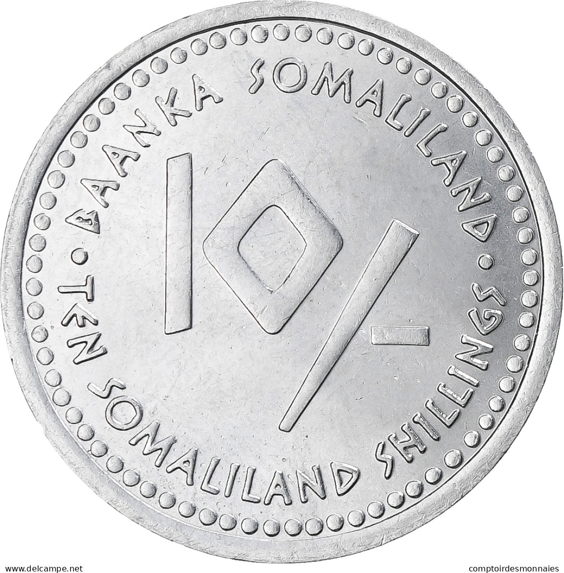 Monnaie, Somaliland, 10 Shillings, 2006, SPL, Acier Inoxydable, KM:15 - Somalia