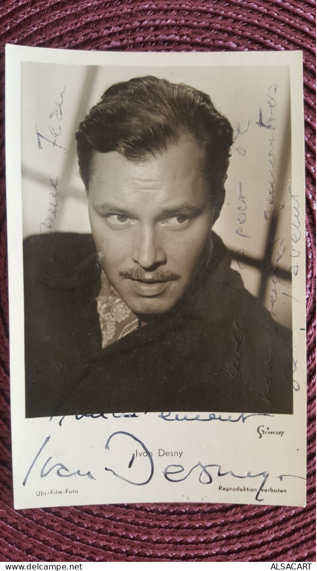 Ivan Desny , Acteur De Cinéma , Autographe - Acteurs