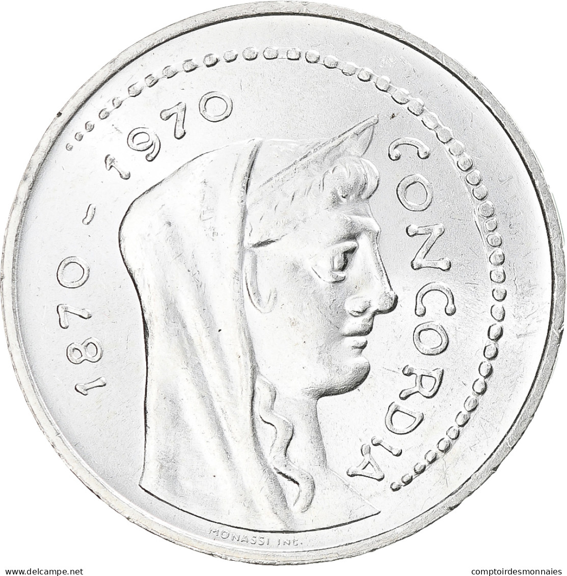 Italie, Concordia, 1000 Lire, 1970, Rome, SUP, Argent, KM:101 - 1 000 Lire