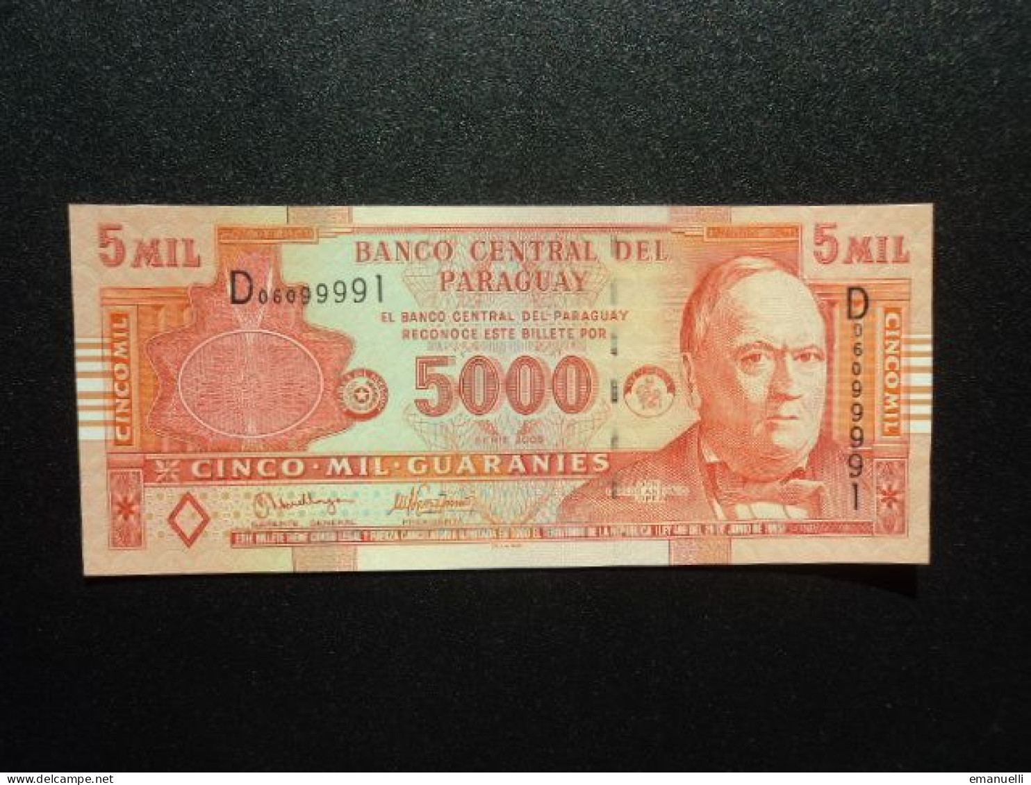 PARAGUAY * : 5000 GUARANIES   Série 2005    P 223a      NEUF - Paraguay