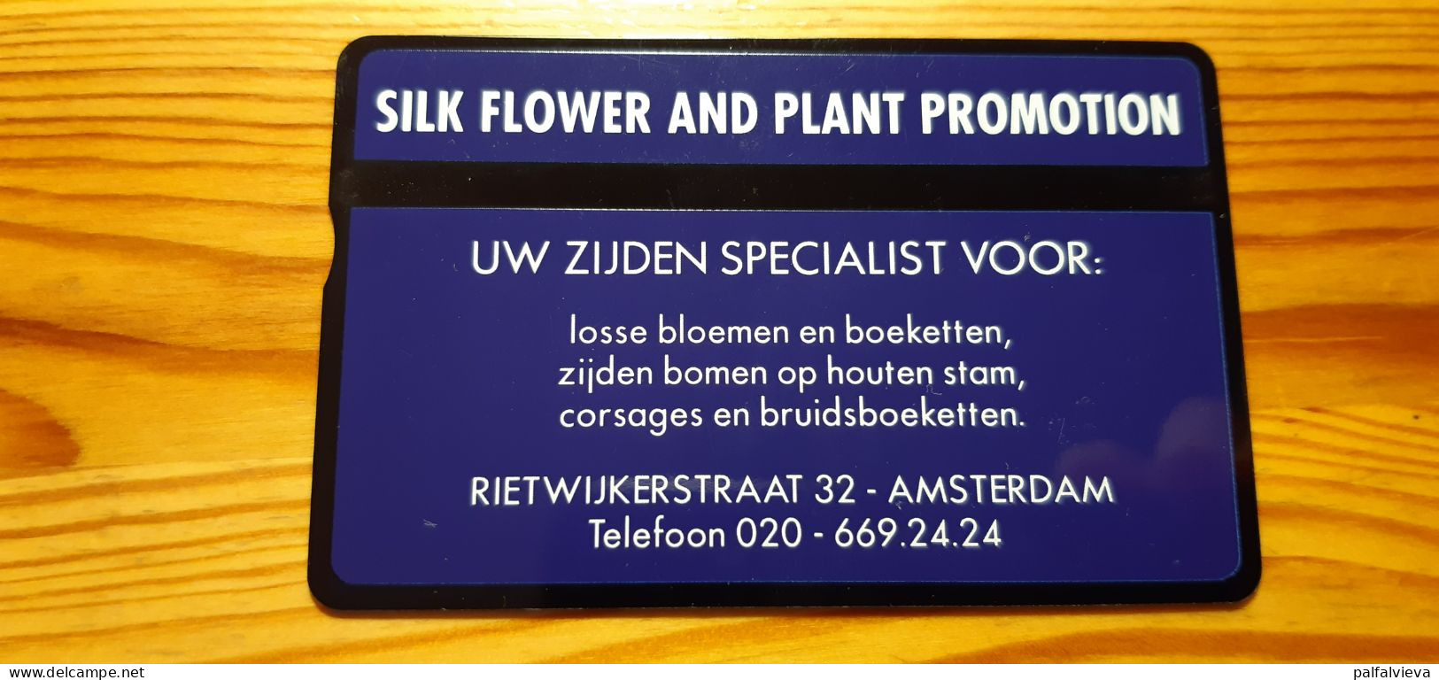 Phonecard Netherlands 202A - Silk Flower And Plant Promotion 1.100 Ex. - Privé