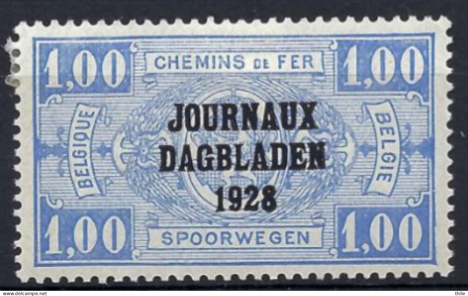 COB JO 8 * - Dagbladzegels [JO]