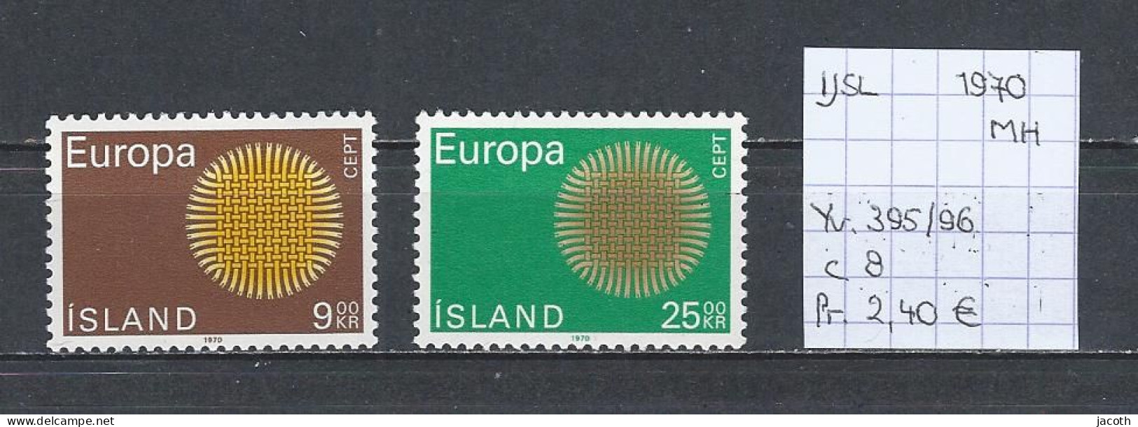 (TJ) Europa CEPT 1970 - IJsland YT 395/96 (postfris Met Plakker/neuf Avec Charnière/MH) - 1970
