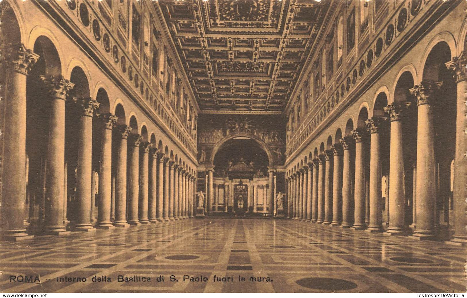 ITALIE - Rome - Intérieur De La Basilique Saint Paul Hors Des Murs- Carte Postal Ancienne - Churches