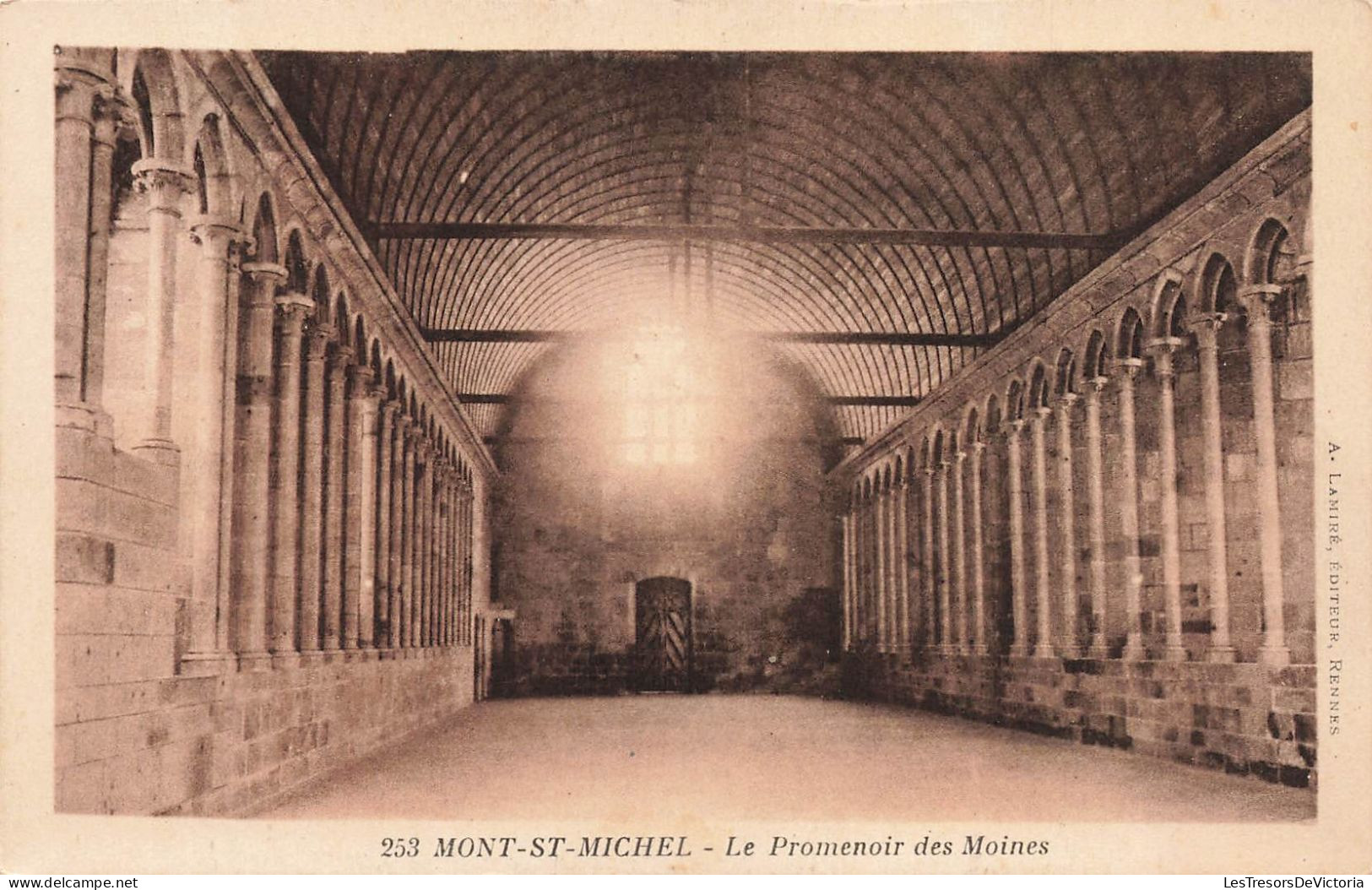FRANCE - Le Mont Saint Michel - Le Promenoir Des Moines - Carte Postale Ancienne - Le Mont Saint Michel