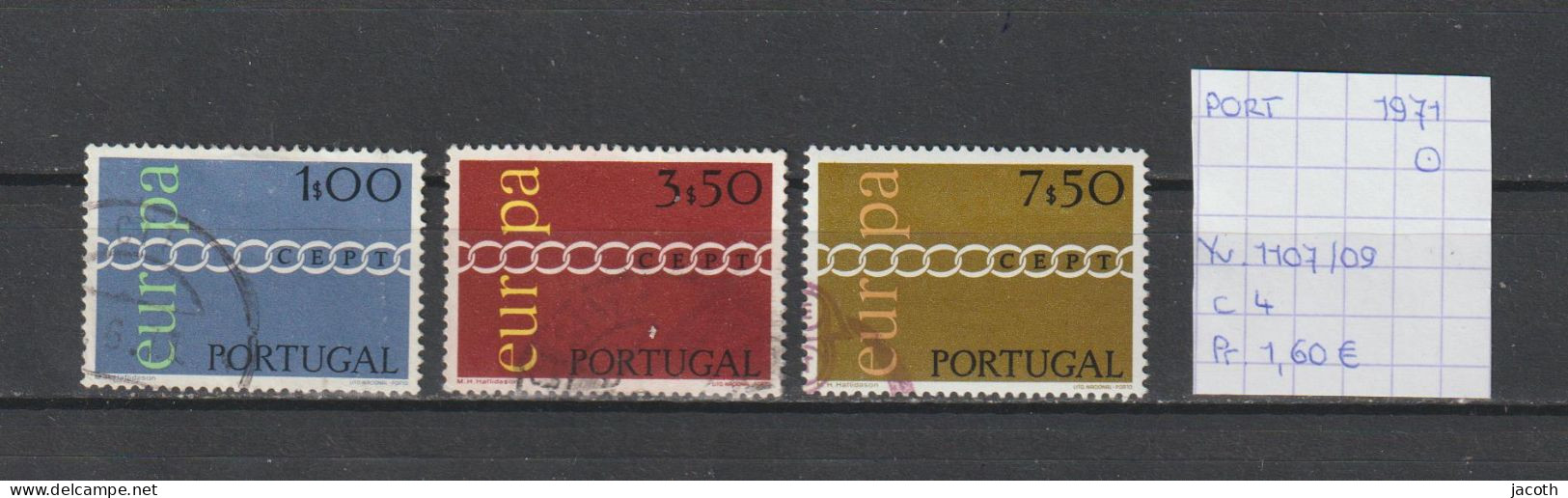 (TJ) Europa CEPT 1971 - Portugal YT 1107/09 (gest./obl./used) - 1971