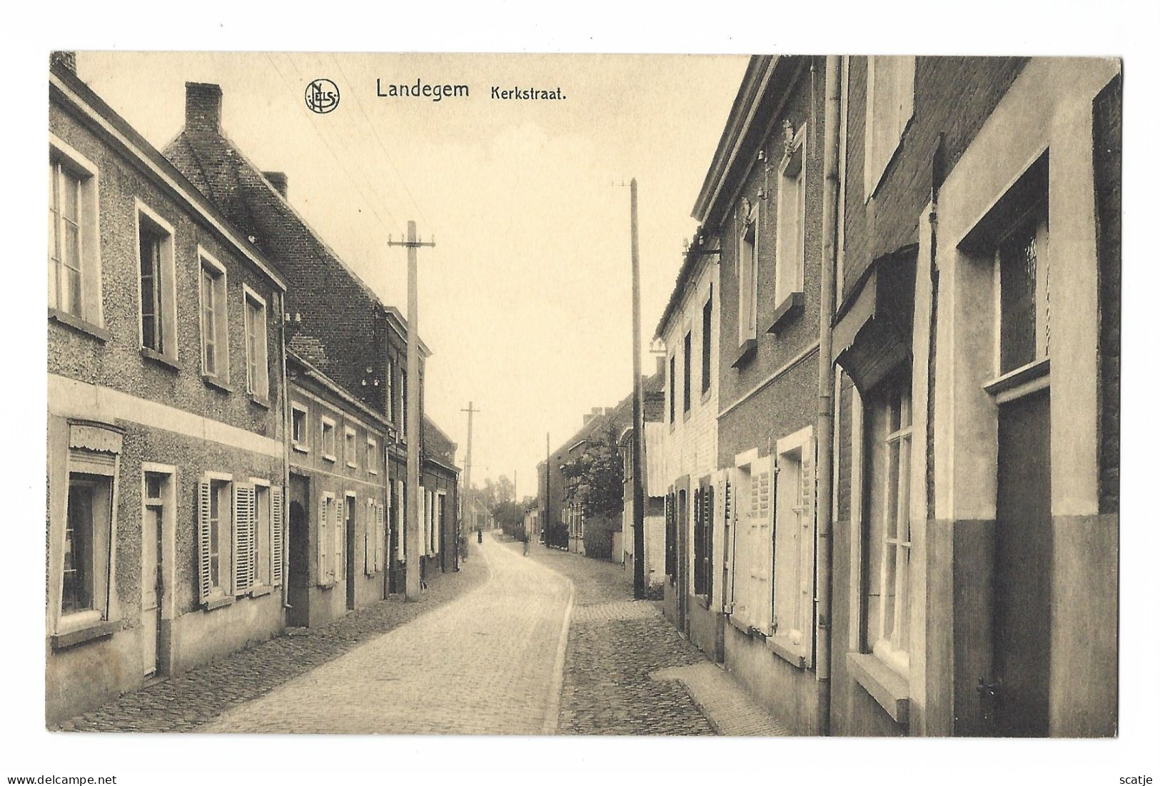 Landegem   -   Kerkstraat   -   Kaart Beschreven ! - Nevele