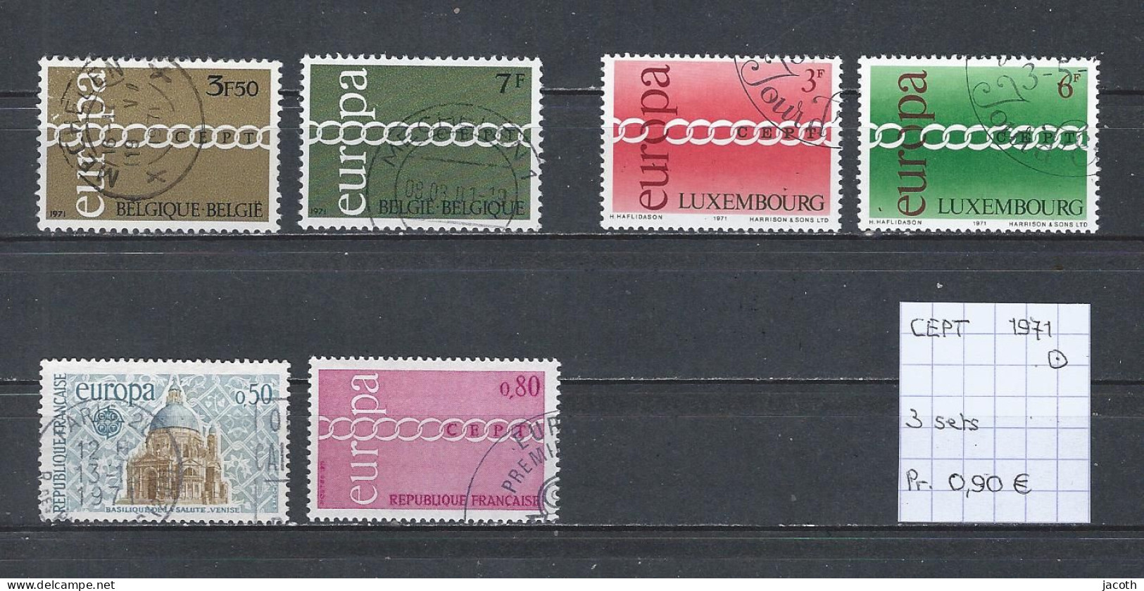 (TJ) Europa CEPT 1971 - 3 Sets (gest./obl./used) - 1971