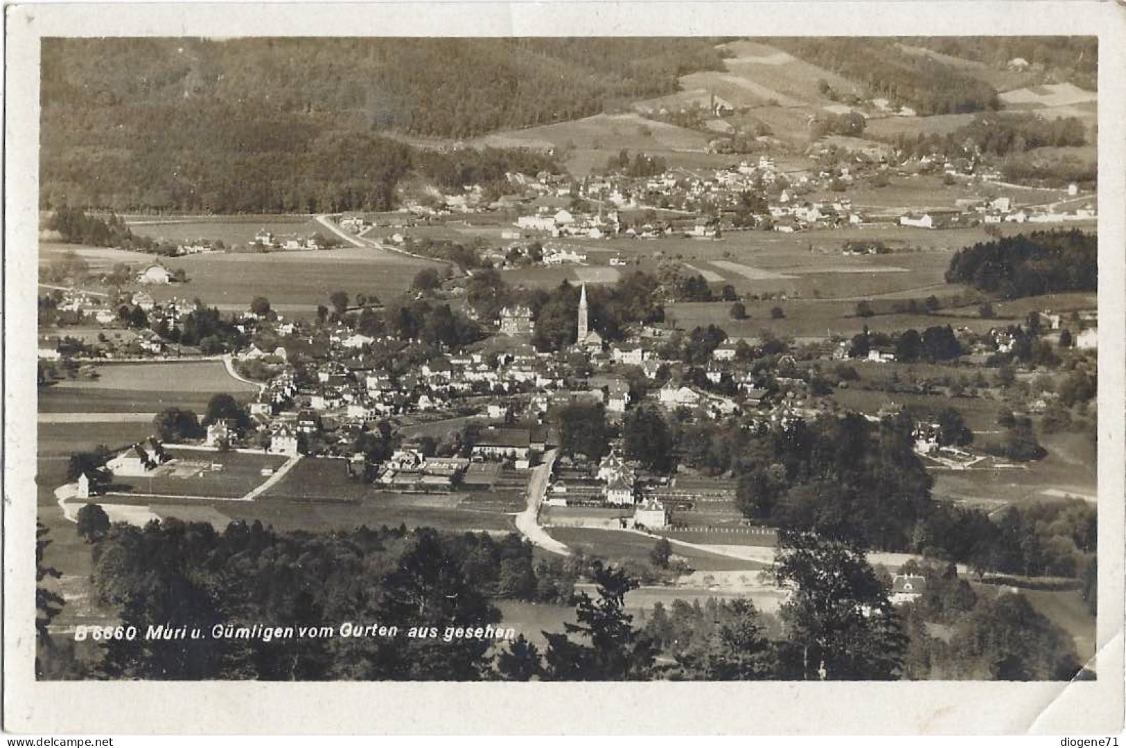 Müri U. Gümligen Vom Gurten Aus Gesehen 1935 - Muri Bei Bern