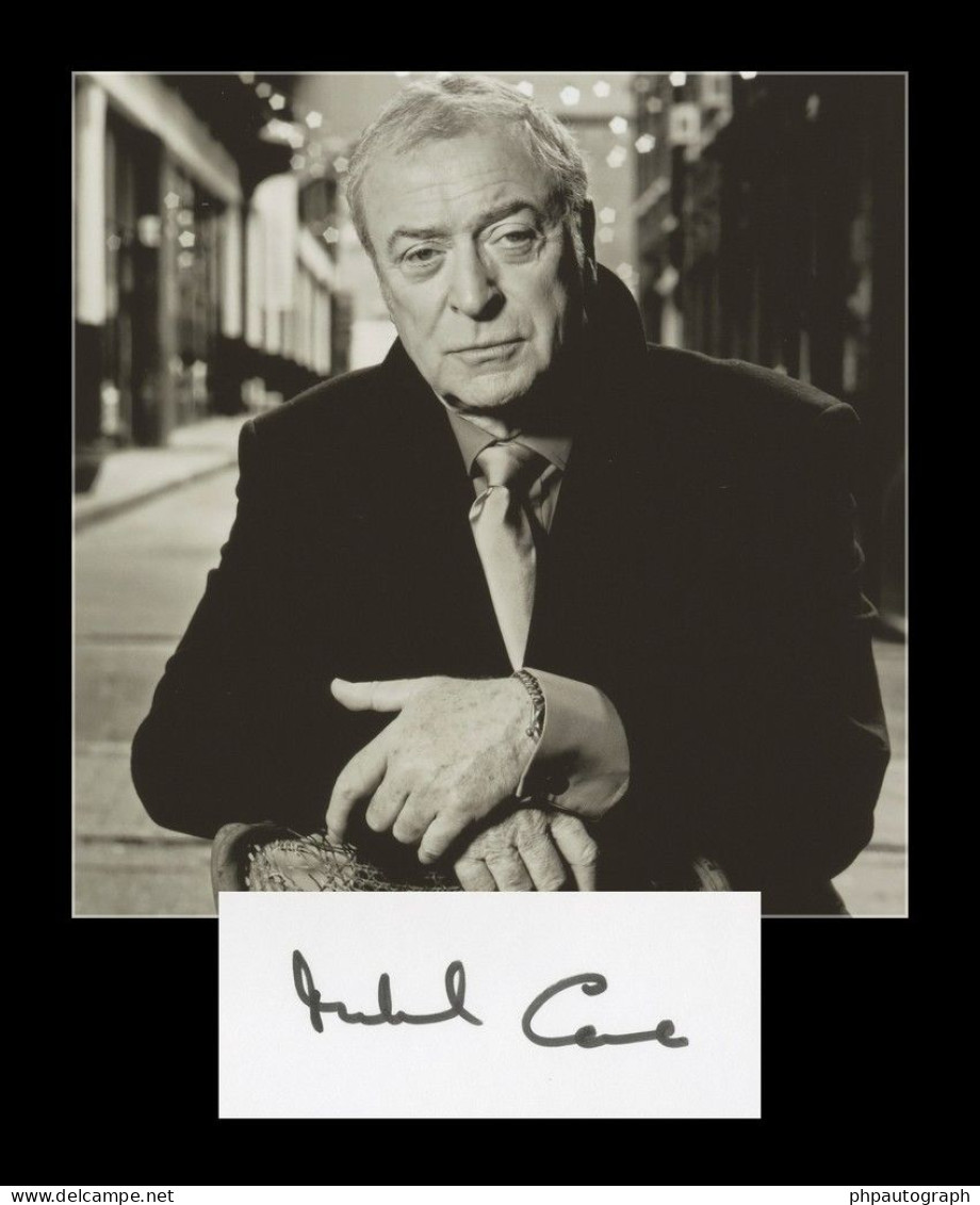 Michael Caine - Acteur Britannique - Carte Signée + Photo - 90s - Acteurs & Comédiens